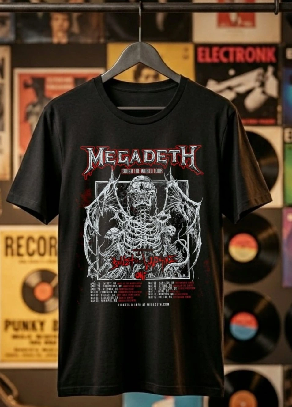 Megadeth - Crush the world tour — Negro